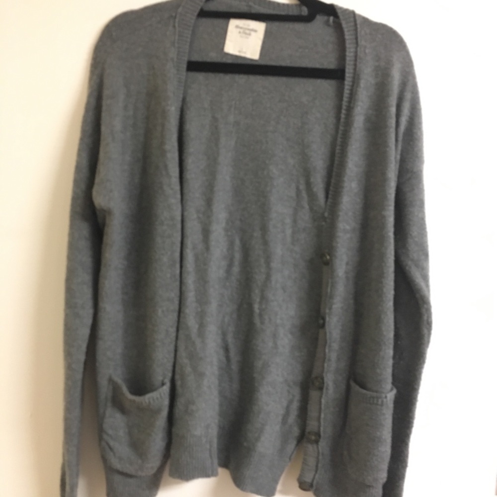 Abercrombie and Fitch Gray Cardigan